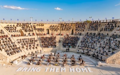 From the production and recording of 'Homeland Concert,' created in support of the Hamas hostages taken captive on October 7, 2023 (Courtesy)
