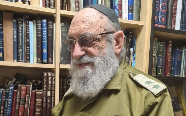 Rabbi and IDF Col. (res.) Yaakov Ruzah, 79, was called for reserve duty one day after Hamas's October 7 onslaught. (Courtesy)