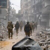 IDF forces operate in the Gaza Strip, in a handout photo released on December 26, 2023. (Israel Defense Forces)