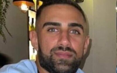 Segev Kalfon, taken captive by Hamas terrorists on October 7, 2023 from the Supernova rave (Courtesy)