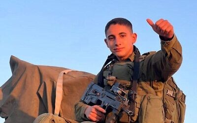 Sgt. Ido Binenstock, 19, fell in battle on Oct. 7, 2023. (IDF)