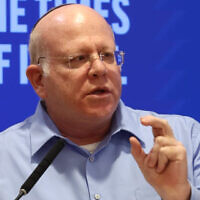 Illustrative: Prof. Amichai Cohen at a ToI Live event in Jerusalem's Israel Democracy Institute, December 15, 2022. (Oded Antman/IDI)